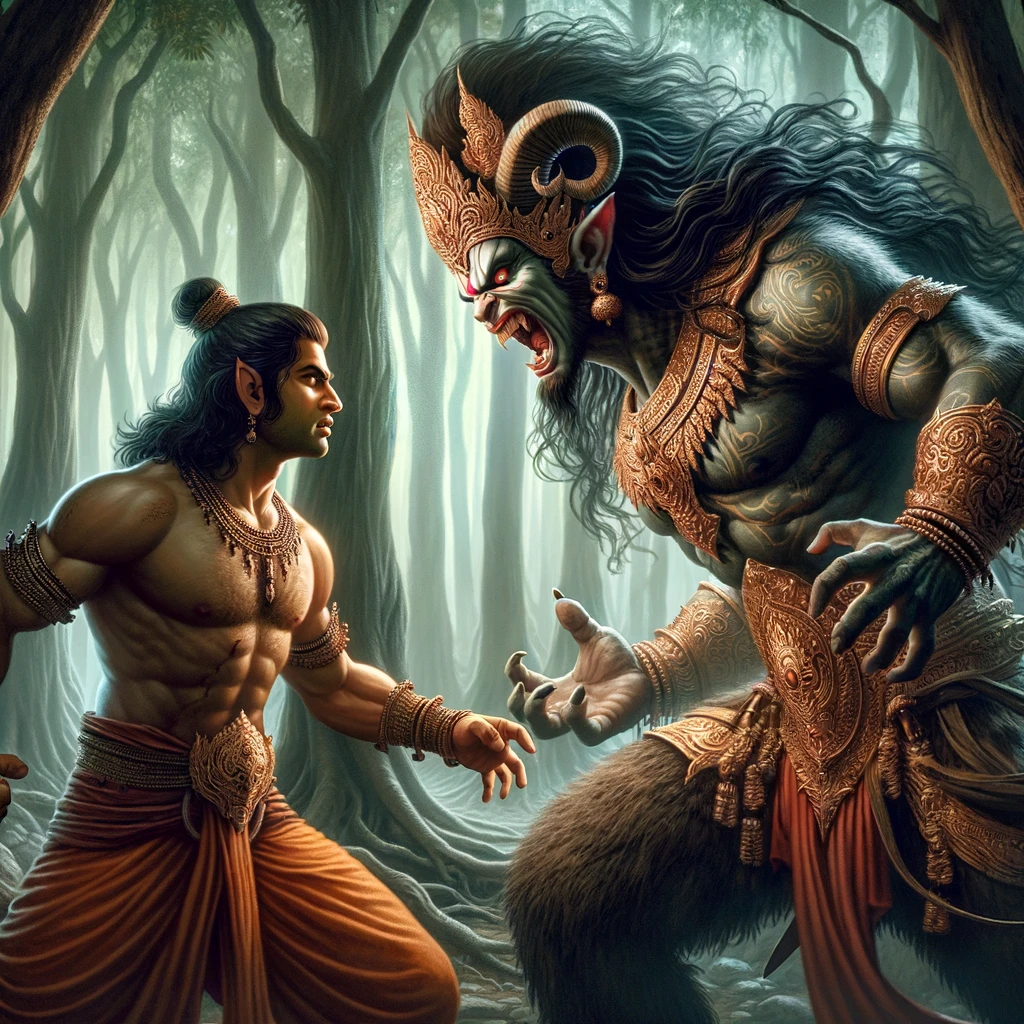 Khara Desires to Fight with Rama